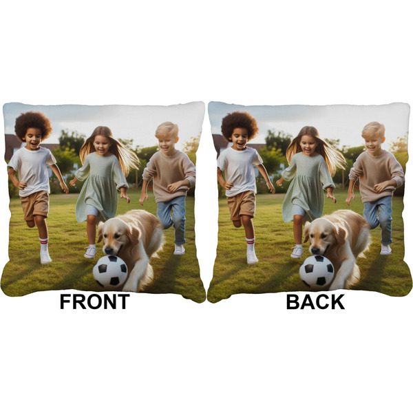 Photo Burlap Pillow Approval