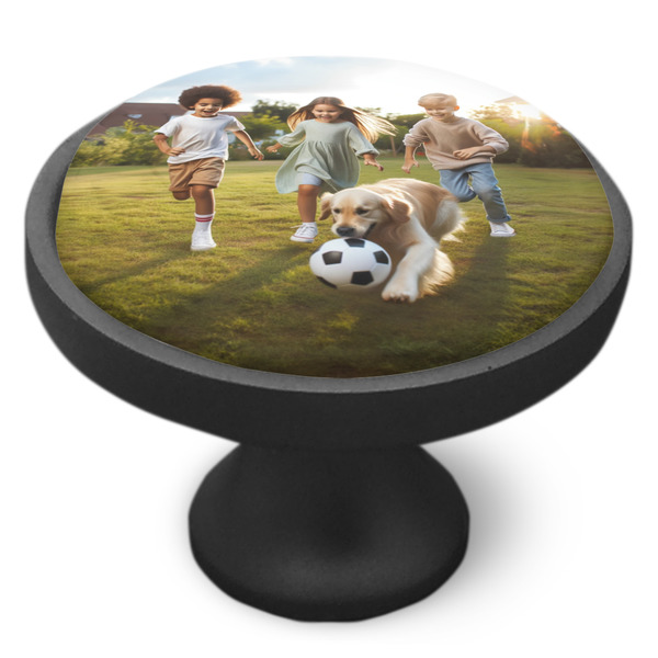 Photo Cabinet Knob - Black - Side