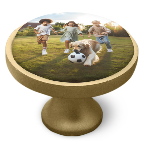 Photo Cabinet Knob - Gold - Side
