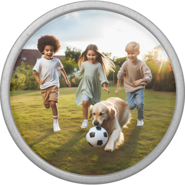 Photo Cabinet Knob - Nickel - Front