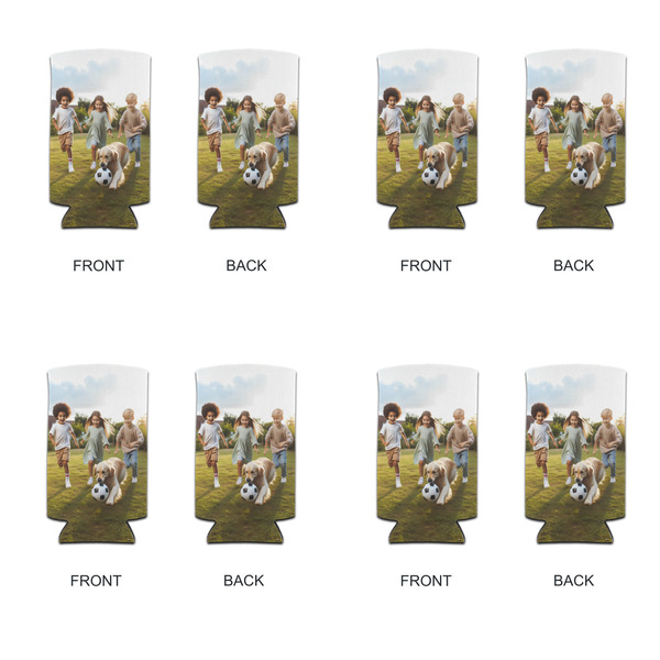 Photo Can Cooler - Tall 12oz - Set of 4 - Front & Back