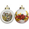 Photo Ceramic Christmas Ornament - Poinsettias (APPROVAL)