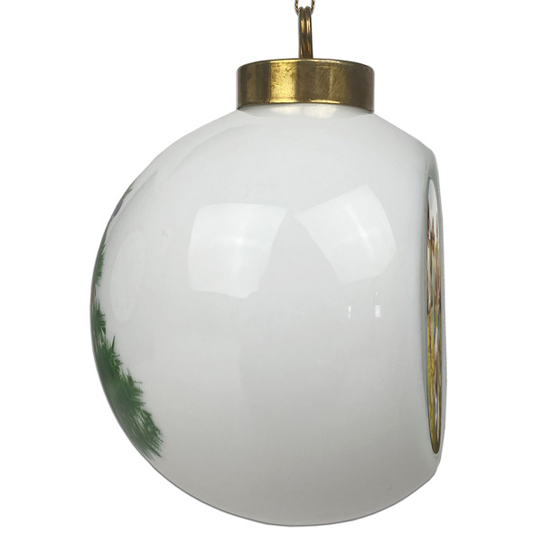 Photo Ceramic Christmas Ornament - Xmas Tree (Side View)