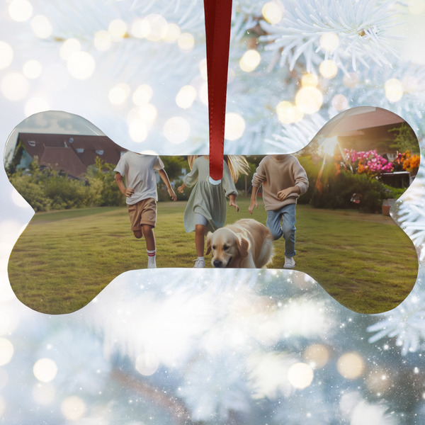 Custom Photo Ceramic Dog Ornament
