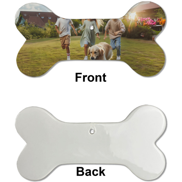 Photo Ceramic Flat Ornament - Bone Front & Back Single Print (APPROVAL)