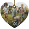 Photo Heart Ceramic Ornament