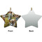 Photo Ceramic Flat Ornament - Star Front & Back (APPROVAL)