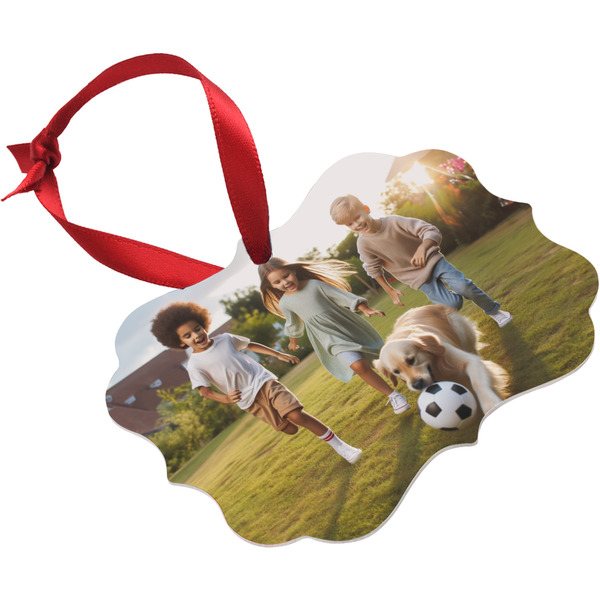 Photo Christmas Ornament (Angle View)