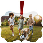 Photo Metal Frame Ornament - Double-Sided