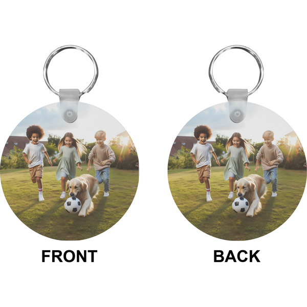 Photo Circle Keychain (Front + Back)