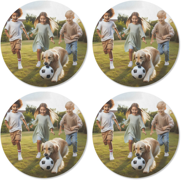 Photo Coaster Round Rubber Back - Apvl