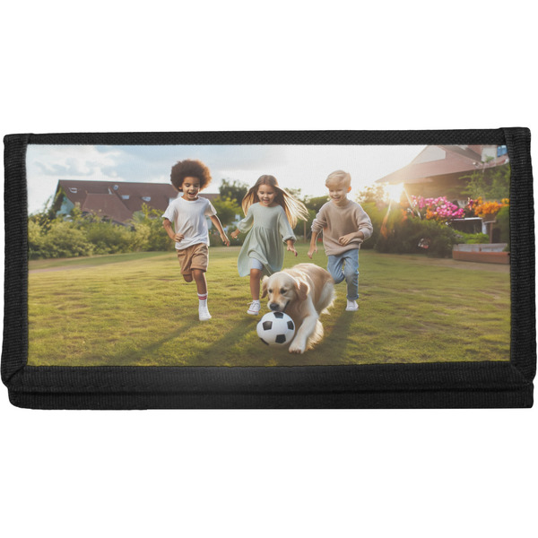 Custom Photo Canvas Checkbook Cover