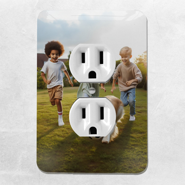 Photo Electric Outlet Plate - Lifestyle