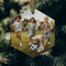 Photo Frosted Glass Ornament - Hexagon (Lifestyle)