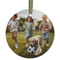 Photo Frosted Glass Ornament - Round