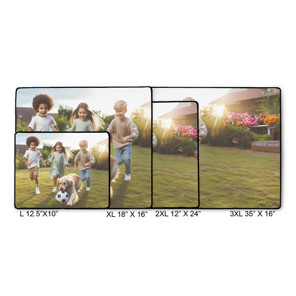 Photo Gaming Mats - Size Chart