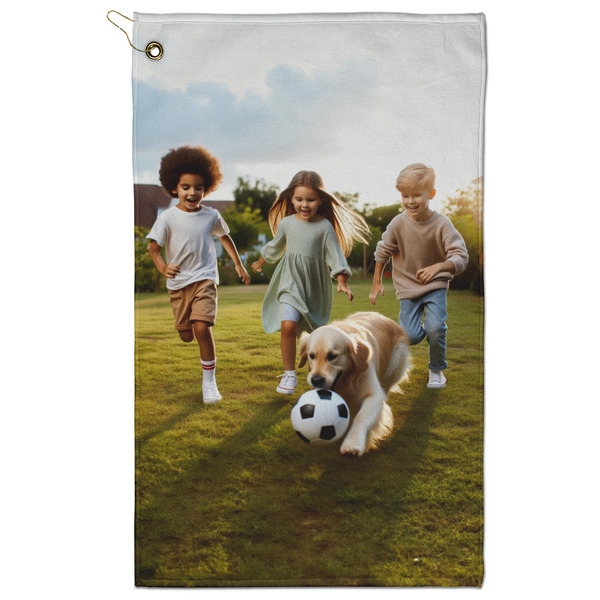 Custom Photo Golf Towel - Poly-Cotton Blend - Large