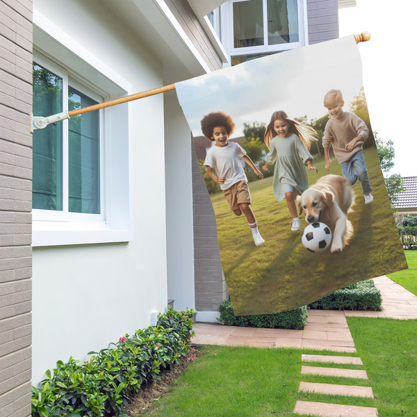 Photo House Flags - Single Sided - LIFESTYLE