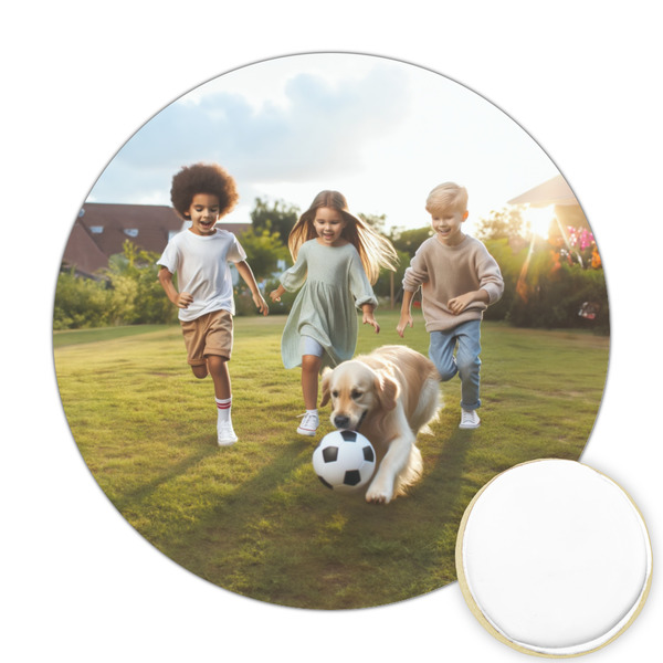 Custom Photo Printed Cookie Topper - Round