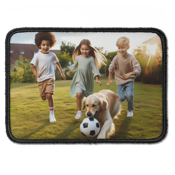 Photo Iron On Patch - Rectangle - Front