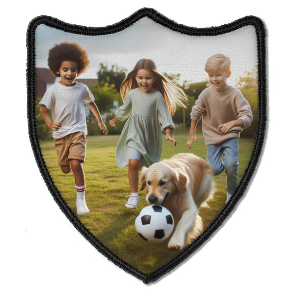 Photo Iron On Patch - Shield - Style B - Front