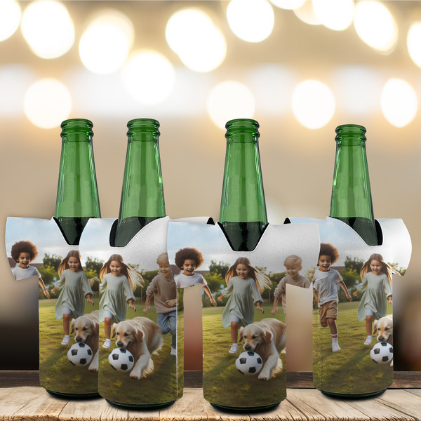 Photo Jersey Bottle Cooler - Set of 4 - LIFESTYLE