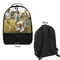 Photo Large Backpack - Black - Front & Back View