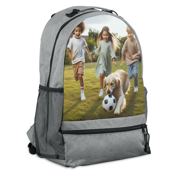 Custom Photo Backpack - Gray