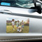 Photo Large Rectangle Car Magnets- In Context