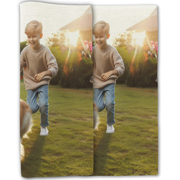 Photo Linen Placemat - Double Sided - Folded Half