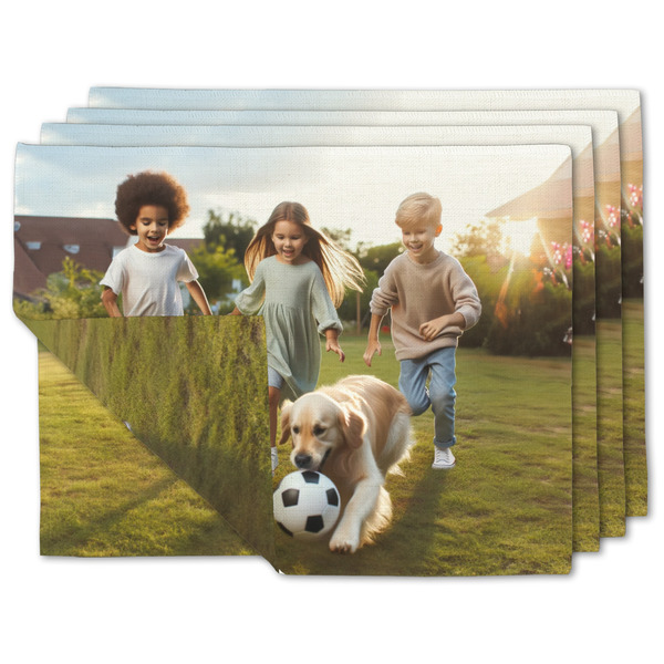 Custom Photo Double-Sided Linen Placemats - Set of 4