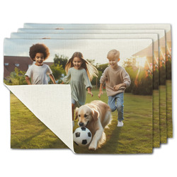 Photo Single-Sided Linen Placemats - Set of 4