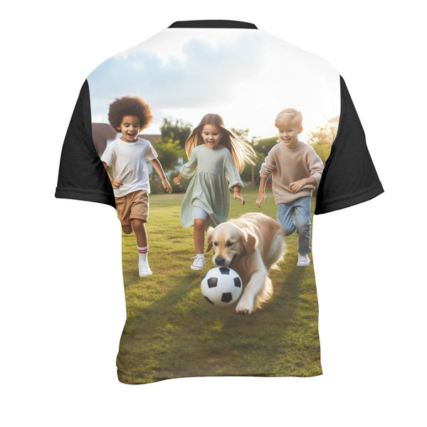 Photo Men's Crew Neck T Shirt Medium - Back