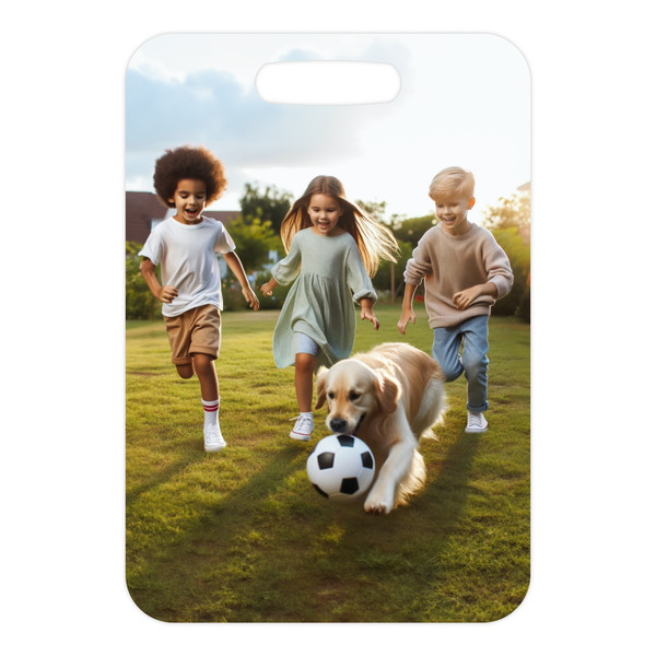 Photo Metal Luggage Tag - Front Without Strap