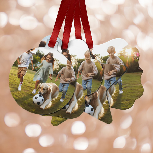 Custom Photo Metal Ornaments - Double-Sided