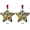 Photo Metal Star Ornament - Front and Back