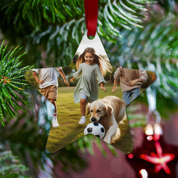 Photo Metal Star Ornament - Lifestyle