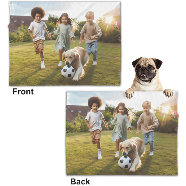 Photo Microfleece Dog Blanket - Regular - Front & Back