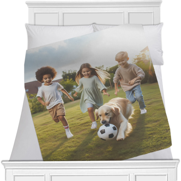Custom Photo Minky Blanket - 40" x 30" - Single-Sided