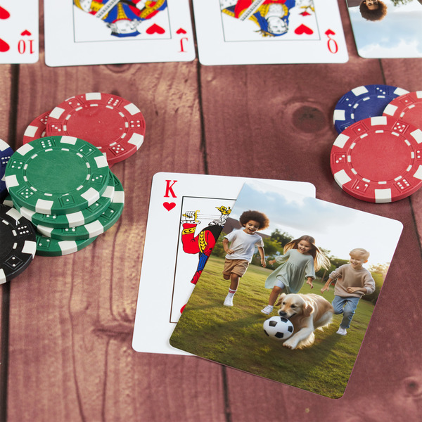 Photo On Table with Poker Chips