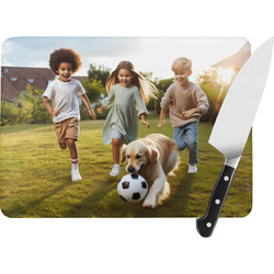 Photo Rectangular Glass Cutting Board