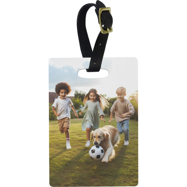 Custom Photo Plastic Luggage Tag - Rectangular (Personalized)