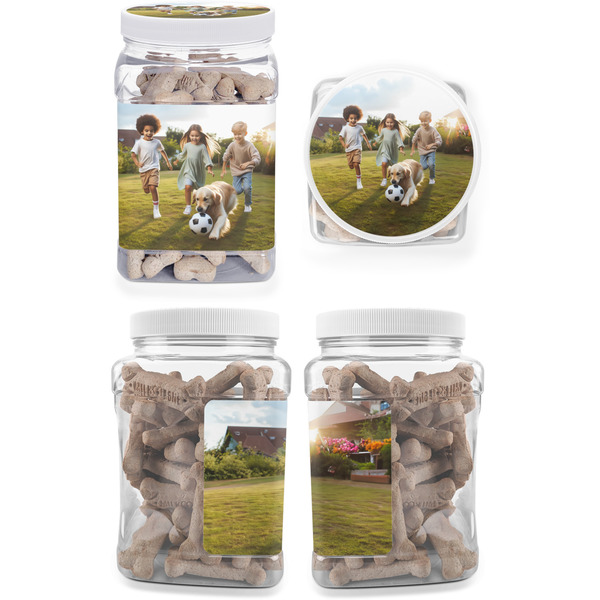 Photo Pet Treat Jar - Multiple Angles