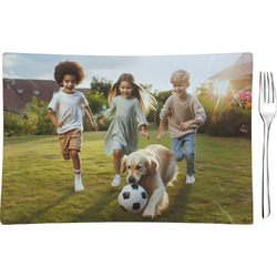 Photo Rectangular Glass Appetizer / Dessert Plate