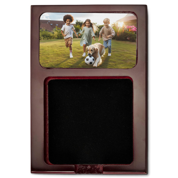 Photo Red Mahogany Sticky Note Holder - Flat