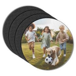 Photo Round Rubber Backed Coasters - Set of 4