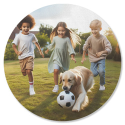 Photo Round Rubber Backed Coaster - Single