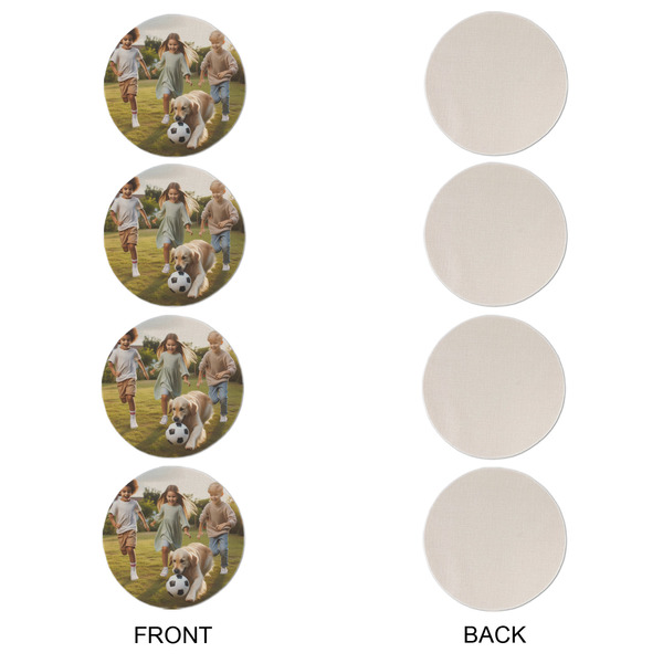 Photo Round Linen Placemats - APPROVAL Set of 4 (single sided)