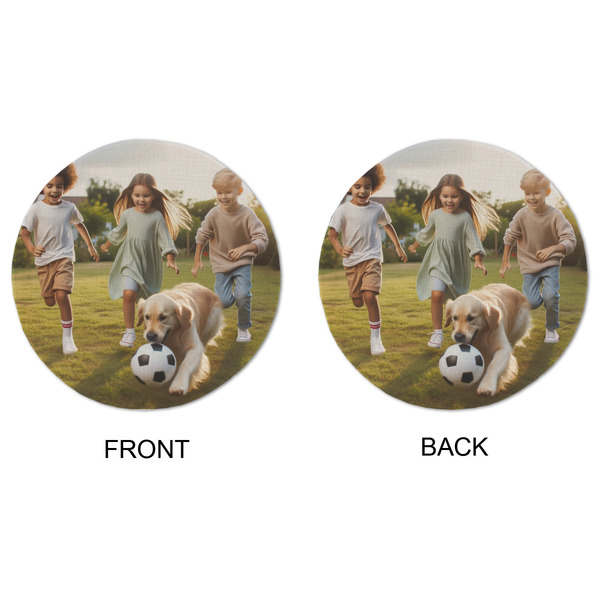 Photo Round Linen Placemats - APPROVAL (double sided)