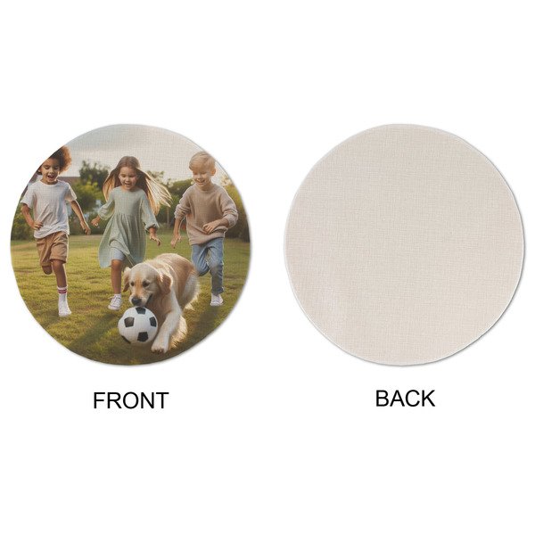 Photo Round Linen Placemats - APPROVAL (single sided)